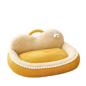 <span class=keywords><strong>Cueva</strong></span> Transparente de Plástico para Gatos, Espacio Amplio, Antiadherente al Pelo, Fácil de Limpiar, Casa Escondite para Gatos de Interior con Colchón - Product Image 5