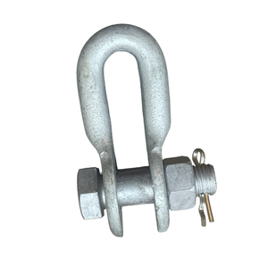 Poteau de transmission aérien type UB, à étrier parallèle, en acier forgé galvanisé, pour raccordement d'isolateurs en ligne - Product Image 2