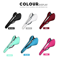 Selle de vélo TOSEEK en carbone ventilée avec support souple en EVA pour VTT - Coussin de selle en plastique/PVC style Motion