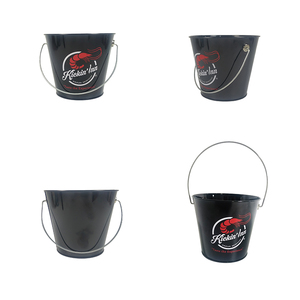 Xô Mạ Kẽm Xô Kim Loại Loại Mini Thực Phẩm Xô Mini Tin Xô Nhỏ Kid Đồ Chơi Bãi Biển Nước Thùng - Product Image 1