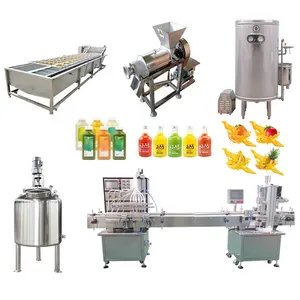 Machine de fabrication de jus de fruits commercial Machine d'extraction de jus de pomme Machine de fabrication de jus frais et Machine de remplissage pour les petites entreprises