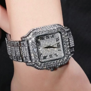 Reloj Unisex de Alta Calidad con Estilo Brillante, Reloj de Lujo para Hombre con Moissanita, Números Romanos, Resistente al Agua - Product Image 5