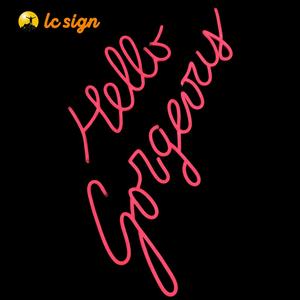 Signo <span class=keywords><strong>gratis</strong></span> colgante colorido personalizado Hola hermoso letrero de neón para decoración de tienda Logotipo de pared letrero - Product Image 2