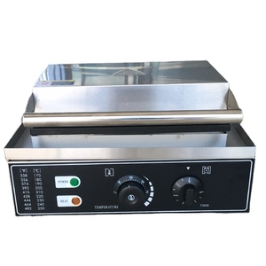 Nouvelle machine à gaufres commerciale en aluminium moulé, forme grille, avec revêtement antiadhésif, haute productivité, pour gaufres belges - Product Image 3