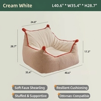 Fauteuil paresseux Totoro mignon, chaise inclinable individuelle avec dossier, mobilier de loisirs doux pour chambre d'enfant et détente