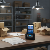 Terminal de point de vente portable Android 8.1 avec écran tactile de 5 pouces, lecteur de codes-barres 2D, IP65, GPS, RFID, PDA pour la logistique en stock