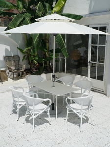 Mesa y silla de ratán para <span class=keywords><strong>terraza</strong></span> al aire libre, muebles de 5 piezas para jardín y cafetería - Product Image 3