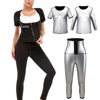 2022 Plus size sudore brucia grassi perdita di peso esercizio Yoga palestra Jogging allenamento sport sauna pantaloni fitness sauna suit