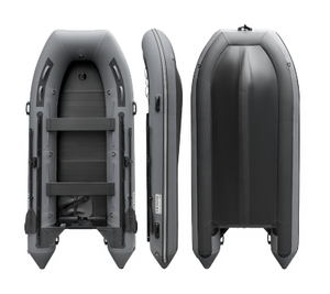 Bateau pneumatique rigide professionnel pour 4 à 6 personnes, en PVC renforcé de Kevlar, noir, adapté à la pêche, aux activités de plein air et à un usage familial - Product Image 4
