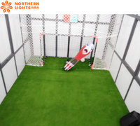 Simulador de Fútbol Digital, Juego de Penales de Fútbol, Simulación de Campo de Fútbol Interior, Robot Portero de Fútbol Interior