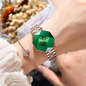 Reloj POEDAGAR para Mujer, Reloj de Lujo con Diamantes Verdes, Relojes de Cuarzo para Dama, Resistentes al Agua, de Acero Inoxidable, Relojes de Moda, Regalo para Novia - Product Image 6