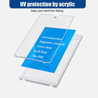 Vente en gros de porte-cartes magnétiques One Touch 35PT, étui en plastique transparent avec protection UV pour cartes à collectionner, étui protecteur magnétique