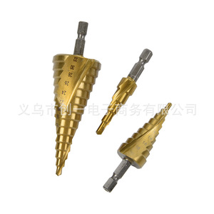 ZHCY <b>Step</b> <b>Drill</b> Bit Set 3-Piece Metric TiCN Coated High-Speed Steel Hex Shank For Steel Metal Drilling - Product Image 4