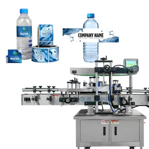 Étiqueteuse entièrement automatique d'autocollant d'imprimante de date de bouteille Fabricant de machine d'étiquettes de bouteille de boisson