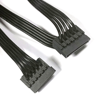 Cable de datos de alto rendimiento TEUCER SATA de uno a cinco con línea de alimentación y cable extendido para conexión de disco duro