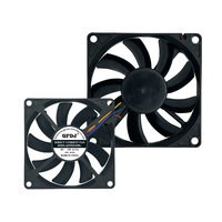 Ventilateur de refroidissement axial sans balais à 2 fils, 80 mm, DC8015MBL, 12 V, 24 V, 2500 tr/min, roulement à billes