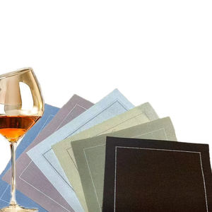 Posavasos cuadrados de algodón puro de estilo moderno al por mayor, accesorios de escritorio fáciles de limpiar - Product Image 2