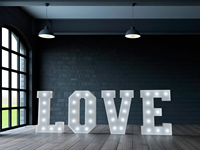 Lettres lumineuses géantes « Marry Me » de 4 pieds, lettres lumineuses « Love », décoration d'événement, 50 23 lettres géantes lumineuses