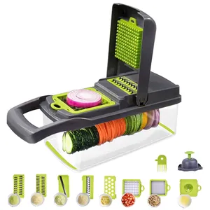ArtSample-accesorios de cocina multifuncionales para cebolla, utensilios para frutas y verduras, Cortador manual de picadora de verduras