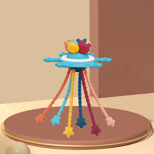 Jouet de Dentition Sensoriel <span class=keywords><strong>Montessori</strong></span> en Silicone pour Bébé, Jouet Interactif, Sans Bpa - Product Image 1