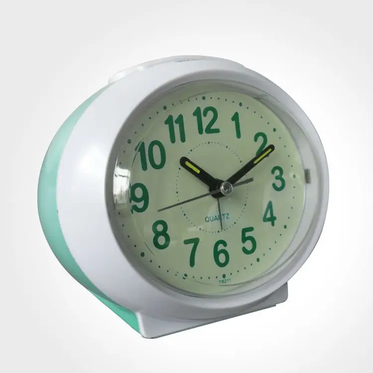 Talking Analog Clock for Visually Impaired - Large Numbers Desk Clock - Day Clock for Seniors - Battery Operated Large Display