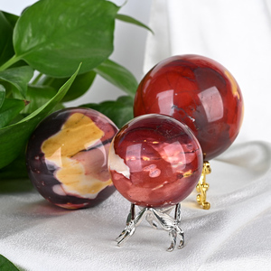 Bola de Jaspe Mookaite Pulido, Cristal de Sanación Espiritual para Meditación y Decoración del Hogar, Venta Caliente - Product Image 1