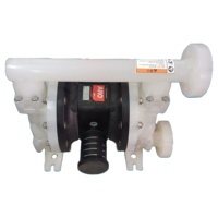 Pompe AODD à double diaphragme à commande pneumatique ARO PD10P-FPS-PTT 1 pouce en polypropylène avec diaphragme en PTFE pour liquides chimiques corrosifs