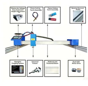 CNC Plasma Cutting <b>Machine</b> Gantry Plasma Cutter for Metal Sheet Fabrication Workshop - Product Image 4