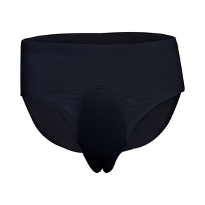 Slip da <span class=keywords><strong>uomo</strong></span> traspiranti in cotone, intimo gay, slip modellanti per nascondere il pene - Product Image 6