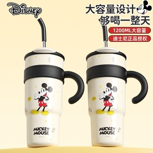 <strong>Disney</strong> <strong>Mickey</strong> Mouse Insulated Tumbler 316 Stainless Steel Large Capacity <strong>Double</strong> Wall Travel Mug With Straw - Product Image 4