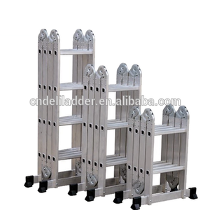 Multifunctionele Aluminium Vouwen Stap <span class=keywords><strong>Ladder</strong></span> Opvouwbare Escaleras Plegables Zes-Joint - Product Image 6