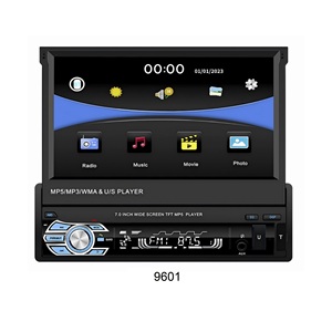 เครื่องเล่นวิทยุติดรถยนต์แบบ Single Din รองรับ Wireless Carplay และ Android Auto พร้อมแอมพลิฟายเออร์ในตัว หน้าจอ IPS ขนาด 7 นิ้ว แบบพับเก็บได้ รองรับ FM สเตอริโอ - Product Image 1