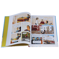 Impression sur demande de bandes dessinées polychromes à couverture rigide personnalisée OEM