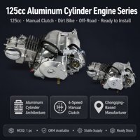 Ensemble Moteur de Moto Enduro Tout-Terrain 125cc à Embrayage Manuel, Cylindre en Aluminium, 4 Vitesses, Fourniture en Gros