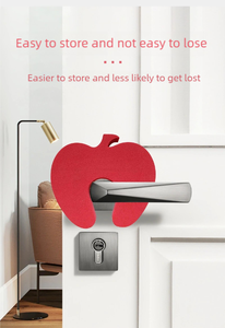 PRODIGY - Arrêt-porte de sécurité pour enfants en forme de pomme, matériau EVA, <span class=keywords><strong>anti</strong></span>-pincement, <span class=keywords><strong>anti</strong></span>-vent, silencieux, écologique, ensemble de protection pour les toilettes - Product Image 5