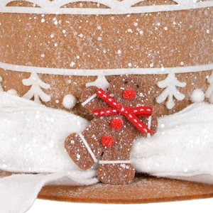 Wholesale Creative Khaki Tree Pattern Gingerbread Hat <b>Topper</b> Christmas Tree Ornaments - Product Image 2