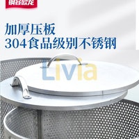 Presse manuelle commerciale en acier inoxydable pour jus d'ananas, grenade, fruits, et presse à miel grande capacité, machine à presser l'huile manuelle