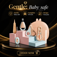 Kit de toilettage pour bébé, ensemble de soins pour nouveau-né, coupe-ongles, ciseaux, fournitures de santé, logo personnalisé