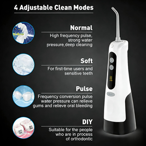 <span class=keywords><strong>Irrigador</strong></span> Bucal Portátil Mini con 3 Modos Ajustables, Resistente al Agua IPX7, Recargable por USB-C, Tanque Desmontable de 300 ml - Product Image 6