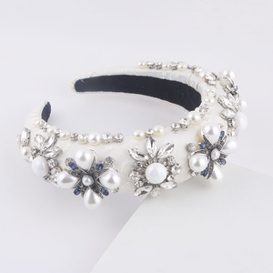 ที่คาดผมไข่มุกหนาแบบใหม่สำหรับผู้หญิง เครื่องประดับผมสำหรับงานพรอม - Product Image 4