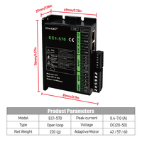 HLTNC Hycnc 2-Phasen Digitaler Nema 23 EC1-57E EC1-570 Schrittmotor-Treiber EtherCAT für CNC-Maschinen Motorsteuerung