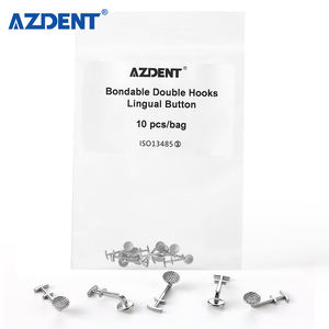 Vendita calda metallo medico legabile superficie liscia dentale ortodontico ortodontico Multi gancio pulsanti linguali - Product Image 1