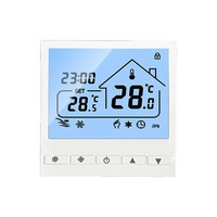 Thermostat intelligent WiFi vocal, forme carrée, flexible, en stock, pour unité de ventilation à air conditionné central, 220V, modèle 105