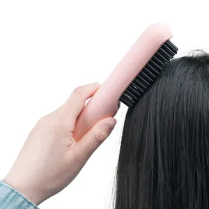 Ceramic Hair Straightening Brush 3 Temperature Settings Hair Straightener Comb