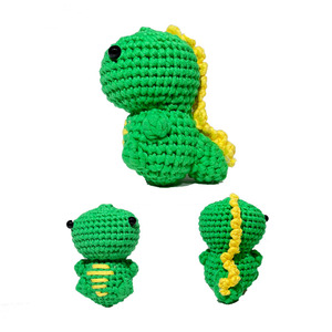 Kit de Crochet DIY, Lindo Dinosaurio Pequeño, Apto <span class=keywords><strong>para</strong></span> <span class=keywords><strong>Principiantes</strong></span>, Set de Amigurumi con Hilo, Ganchos, Relleno y Tutorial <span class=keywords><strong>Paso</strong></span> <span class=keywords><strong>a</strong></span> <span class=keywords><strong>Paso</strong></span> - Product Image 1