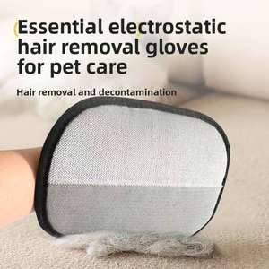 TOMPO-Gants de dépouillement double face pour animaux de compagnie, outil d'épilation pour chien et chat, gants de nettoyage pour animaux de compagnie, brosse nettoyante - Product Image 4