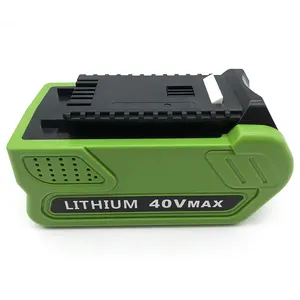 40V 3ah 4ah 5ah 6ah batterie de remplacement pour tronçonneuse greenworks MO40B411 MO40B410 HT40B210