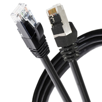 5m LSZH-Ummanteltes Verzahntes Paar SFTP Doppelt Abgeschirmtes LAN Internet Hochgeschwindigkeits-Cat6e Ethernet-Patchkabel