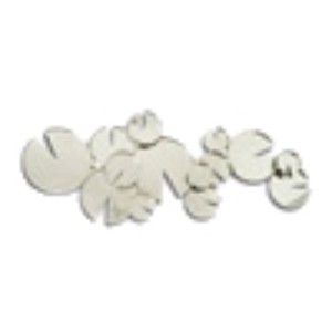 Pendentifs ronds en acier inoxydable effet miroir, art sculpture européen et américain, décoration murale moderne pour salon et bureau - Product Image 1