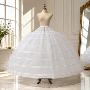 <span class=keywords><strong>Jupon</strong></span> <span class=keywords><strong>vintage</strong></span> à 7 cerceaux en <span class=keywords><strong>tulle</strong></span> et crinoline, avec laçage au dos, <span class=keywords><strong>pour</strong></span> robes de mariée - Product Image 1